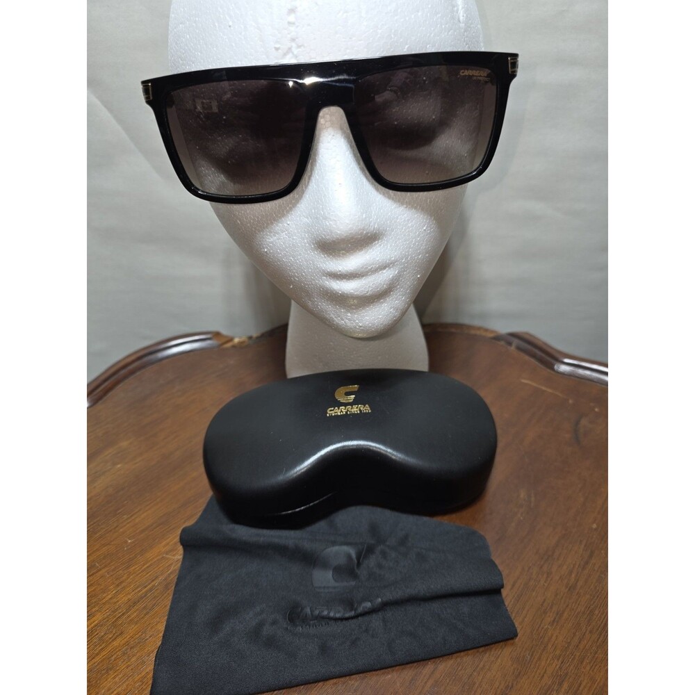 Carrera 1048/S 807HA Sunglasses Black Brown Gradient 58-17-140 Case